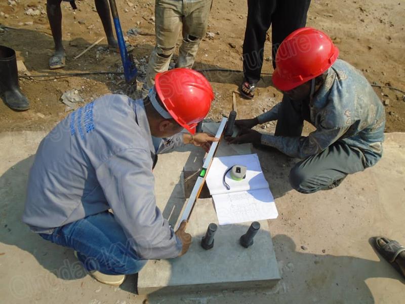 strwythur dur Gweithdy Olew Palmwydd yn Congo (1) steel structure Palm Oil Workshop in Congo (1)